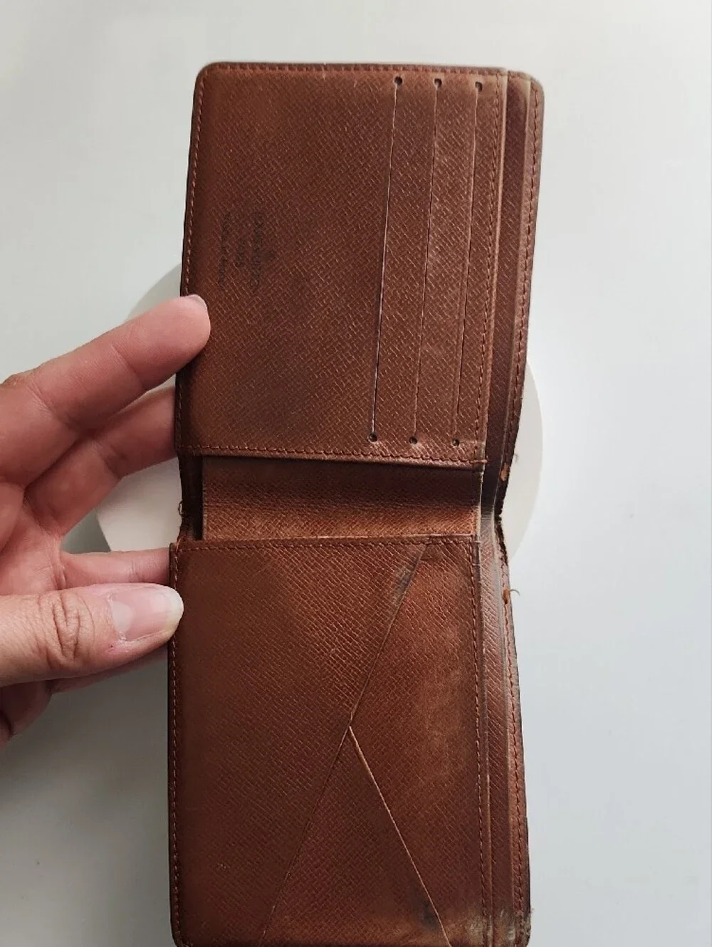 Louis Vuitton Monogram Canvas Bifold Wallet - Dark Brown & Tan